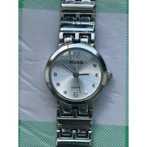 Mudd Silver Tone Women’s Quartz Watch